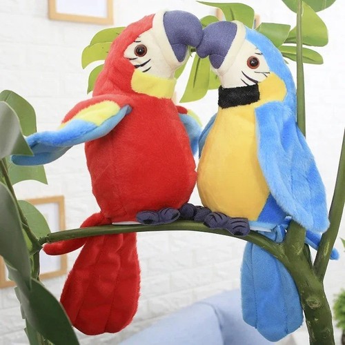 Talking macaw parrot plush - parrot,