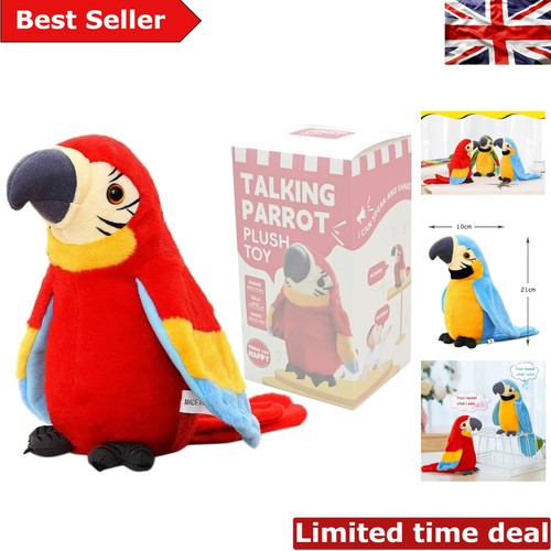 Talking plush parrot toy - talking,
