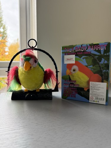 Talking parrot imitates what - talking,