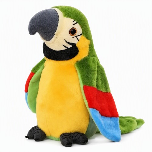 Talking parrot plush toy - talking,